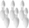 6 Pcs 5ml/2.5ml Double Sided Spoon,Reusable Plastic Medicine Spoons,Medicine Cups(Colour:White)