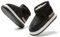 JOMIX Mini-Stiefel für Frauen,Damen Stiefeletten Plateau Boots, Damen Schneestiefel Winterstiefel Snow Boots, Warme mit Fell gefütterte Winterstiefel (Schwarz, 40_41 EU, MD9700)