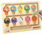 Fentar Magnetspiel Labyrinth Spiel, Montessori Spielzeug ab 3 Jahre, Montessori Magnetspiel, Feinmotorik Kinderspielzeug, Anzahl und Farbe Sortierspiel Magnet Labyrinth Geschenk für Mädchen Jungen
