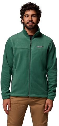 Columbia Men's Steens Mountain Full Zip 2.0, Full Zip Fleece Jacket, Rain Forest, S