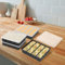 Lot de 4 plateaux de congélation en silicone avec couvercle flexible à 4 cellules - Moules à soupe et congélation faciles - Pour la préparation des repas, la soupe, les restes de sauce (noir)