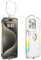 Generic Fill Light Phone Case with Hidden Phone Holder, Suitable for iPhone 12/13/14 Pro (Suitable for 12, 13, 14 Pro) - RGB Lighting with Rhythmic Effect, Alloy Stand, White