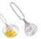 Batidor de huevos de alambre - Batidor de huevos manual de empuje, Batidor de acero inoxidable, Batidor de estilo francés, Batidor manual de salsa Batidor de huevos para cocina Cuc