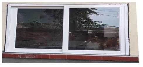 Generico 12 14 16 18 20 Pollici di Altezza finestre di Ricambio per seminterrato con zanzariera, Finestra Scorrevole in Alluminio per capannoni per pollaio soppalco Domestico (LxA 20x20 pollici/50x50