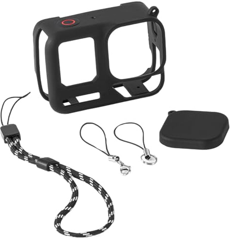 Nicear Silikonhülle, Objektiv, stoßfest, Schutzhülle, Käfig, kratzfest, Rahmen, Objektiv, sturzsicher für 360 Ace Pro 2