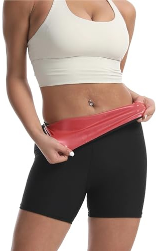 IOEUIWP Sauna Sweat Pants for Frauen Kompression Workout Übung Body Shaper Oberschenkel(L)