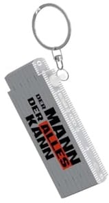 Schlüsselanhänger Mini-Zollstock Mini-Meterstab Geschenk (Grau - Mann kann ... - 3913021)