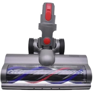 Motorised Brush Head Compatible with Dyson V7 V8 V10 V11 V15, LED Light | Motorised floor head, quick release, LED headlight, carpet and hard floor, flexible joint, tool-free fitting