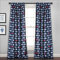 Lush Decor Race Cars Light Filtering Window Curtain Panel Set, 52 W x 84 L, Navy & Red