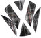 Finest Folia 3D Emblem Gel Aufkleber hinten DM001 (Jacky Stoffmuster)