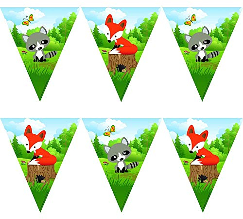 Wimpelkette * Kleiner Fuchs * als Deko für Kindergeburtstage oder Motto-Partys // Geburtstag Party Napkins Motto Wald