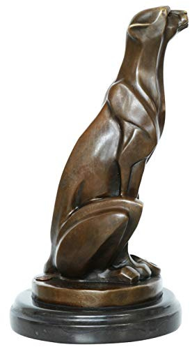aubaho Bronzeskulptur Gepard im Antik-Stil Bronze Figur Statue - 29,7cm