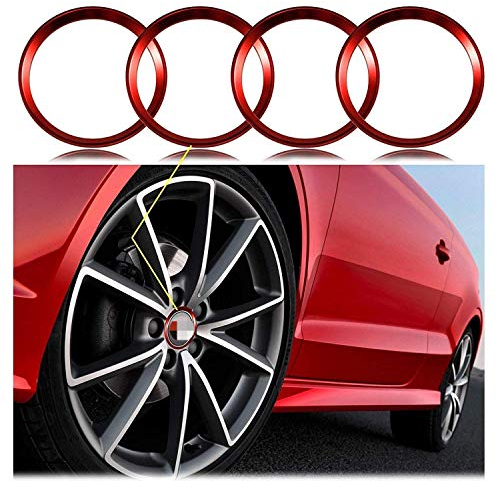 4 Stück Legierung Auto Felge Center Gap Hub Ringe Dekoration für Audi BMW