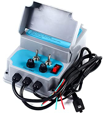 TIRUSS Controller für die aufrollbaren Motoren Inkrementeller Regler Elektrischer Schrank für Gewächshaus Roll Up Motoren (für aufrollen zwei Motoren) Ohne Zeitsteuerung