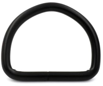 Wuuycoky High Body Black D Rings Buckles D-ring Non-welded For Webbing Strappin 1 / 1.25 / 1.5 Optional