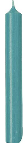 IHR Kerze, zylinderförmig, 18 cm, einfarbig, türkis, 18cm x 2.2cm