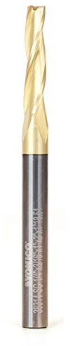 Yonico 38314-SC CNC-Fräser, 3/16 Zoll, konisch, Upcut Spirale, ZRN beschichtet, 1/4 Zoll Schaft