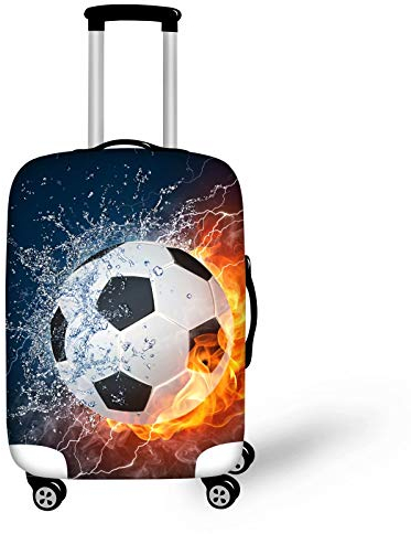Chaqlin 3D Fußball Fußball Muster Gepäck Abdeckungen Reise Durable Anti-Scratch Koffer Schutz Fit 18-21 Zoll