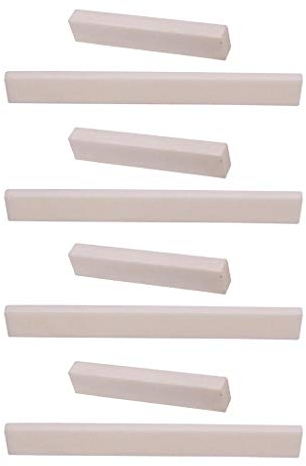 Shiwaki 8 Stk. Knochen Sattel Brücke Nut Steg Blank Für 6 String Klassik Gitarren, Akustik Gitarren Zubehör