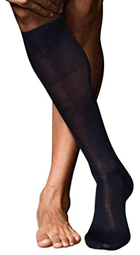 Intimitaly Calze Lunghe Uomo, 6 Paia, Blu, 45/47 12 1/2-13