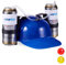 Relaxdays Set of 1 Party Beer Hat, Drinking Hat, Adult Headwear with Tube, Fun Drinking Game, Blue