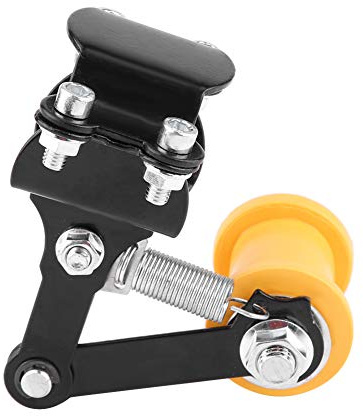 Tendeur de chaîne de réglage, Akozon guide de chaîne ajuste automatiquement le tendeur tendeur de chaîne de moto boulon de tendeur de chaîne de réglage élastique antidérapant(Noir)