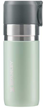 Stanley Go Series 10124-014 Vakuum Slim Flasche, 408.1 ml (0.37 L), Mintgrün, Kälte- und Wärmespeicherung, stabil, Wasserflasche, Outdoor, Originalprodukt aus Japan