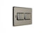 EUROLITE Enhance Black Nickel 6 Gang 10 AMP 2 Way Light Switch EN6SW BNB