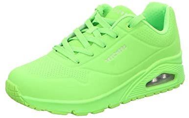 Skechers Femme Uno Night Shades Basket, Vert, 37 EU
