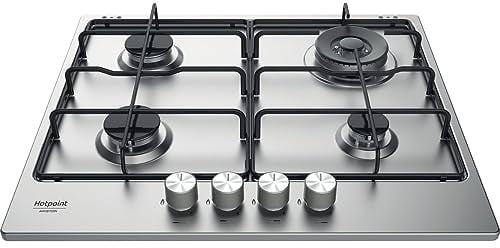 Piano cottura a gas Hotpoint: 4 fuochi, - PPH 60P D/IX