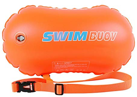Schwimmboje, Schwimmboje Trockensack mit Verstellbaren Gürtel, für Schwimmer, Triathleten, Kajakfahrer und sicheres Schwimmtraining (48x29cm)