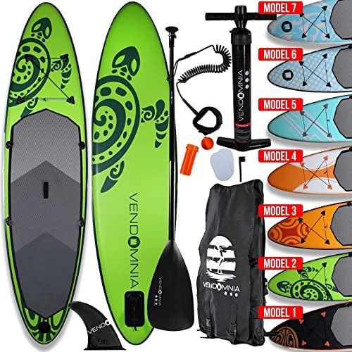 SUP Board Set - aufblasbar, Pumpe, Tragetasche, 15cm dick, Belastung 130 kg, 3 PVC Schichten, 7 Farben, 4 Größen 305cm 320cm 366cm 380cm - Stand Up Paddelboard, Surfboard, Paddle Paddling Board