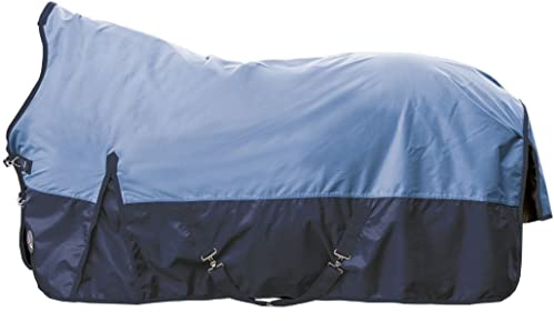 HKM Milwaukee Karo Pferdedecken 1175 navy/braun karo 165