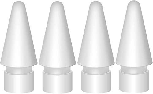 Amtake 4 Stück Hochempfindliche Ersatzspitzen Kompatibel mit Apple Pencil 2. Generation/ 1. Generation/USB C, Spitzen Ersatz Kompatibel mit iPad Pencil