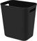 UUJOLY Petite poubelle en plastique pour salle de bain, buanderie, cuisine, bureau, chambre d'enfant, dortoir, 10 litres, noir