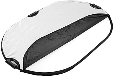 Réflecteur Photographique Pliable 5-en-1 80x120cm Portable | Tissu Réfléchissant, 1 Pièce, pour Projets Publicitaires et Tournage, Facile à Transporter Couleur Aléatoire
