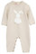Minora Gestrickter Unisex Strampler für Baby Jungen und Mädchen Overalls Neugeborene Winter, Kaninchen Gemusterter, Beige, 9-12 Monate