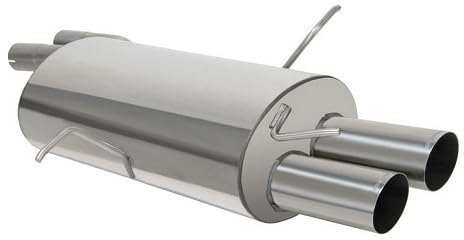 POWERSPRINT Edelstahl Endschalldämpfer für BMW E46 320i bis 330i seit 98