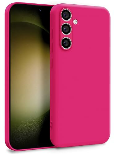 MyGadget Silikon Hülle kompatibel mit Samsung Galaxy S23 FE - Zweilagige Handyhülle mit Kameraschutz - Cover mit Innenfutter & Silikon außen - Pink