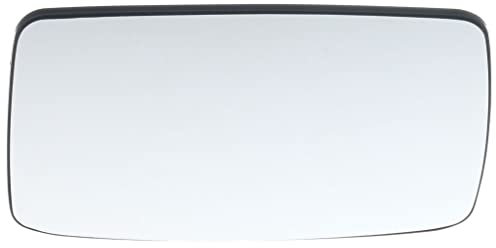 Spiegel Ersatzspiegel Spiegelglas Verchromt Flach Heizbar Links Kompatibel mit VW Vento + Golf 3 + Cabrio + Variant Seat Cordoba + Vario 1991-02