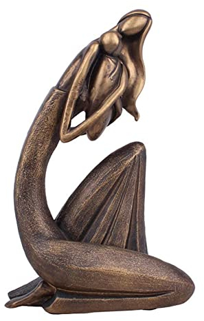 PRATYAHARA Mutter und Kind Statue Bronze Mutter Liebe Skulptur Wohnzimmer Harz Geeignet für Wohnzimmer Schlafzimmer Studie