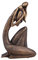 PRATYAHARA Mutter und Kind Statue Bronze Mutter Liebe Skulptur Wohnzimmer Harz Geeignet für Wohnzimmer Schlafzimmer Studie
