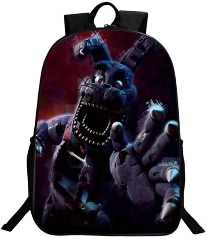 OSRDFV FNAF Schulranzen FNAF Grundschule Rucksack 3D Druck Casual Schultasche für Jungen und Mädchen, Typ 11, 40x30x13cm