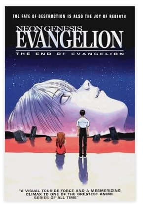 yiili Neon Genesis Evangelion The End Of Evangelion, Anime-Poster, Leinwand-Poster, Wandkunst, Dekordruck, Bild Gemälde für Wohnzimmer, Schlafzimmer, Dekoration, ungerahmt, 30 x 45 cm
