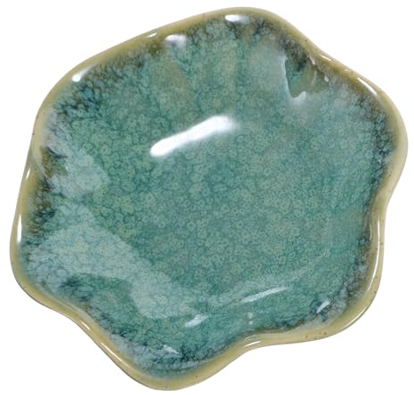 LABRIMP Bandeja De Joyería De Cerámica Verde Jade Plato Decorativo Para Anillos Y Accesorios Organizador De Joyas Para Oficina Y Hogar Elegante Para Mamá Y Amigas