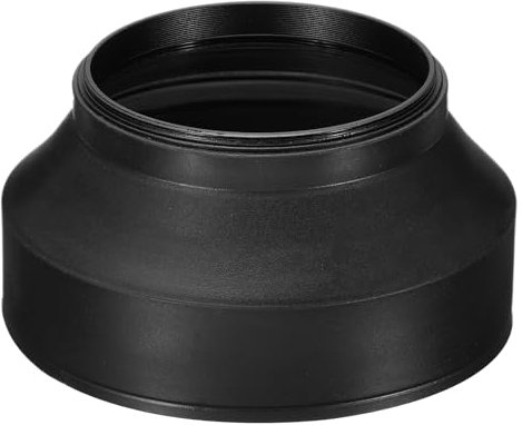PATIKIL Parasol de Lente de Cámara de 72 mm, Protector de Lente de Goma Plegable Que Bloquea el Exceso de Luz Solar para Reducir el Destello y el Resplandor de la Lente, Negro