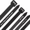 DUNSOO 100 Pièces Serflex, Collier de Serrage Plastique, Câble Professionnelles 400 x 8 mm, Résistant aux UV, Avec une Résistance à la Traction de 70 kg - Noir