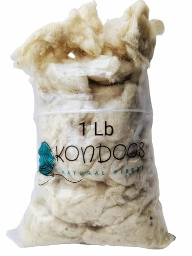 0,5 kg Wolle, rohes Schaf, kurz, Naturfaser, Noil mit Schmutz zum Füllen, Kissen, Spielzeug, Trocknerbälle, Puppen, Filzen, Schlagen, Mischnadeln, Basteln, Kernwolle, Isolierung.