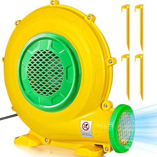 BSTGEKELY Bouncy Castle Blower, 370W Inflatable Bounce House Air Blower, Electric Inflatable Bouncer Blowers Pump Fan for Inflatable Bounce House, Jumper, Bouncy Castle, Waterslide
