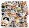 Katzen Sticker,50 Stück Meme Sticker,Lustige Aufkleber,Sticker Meme,Katzensticker,Cute Stickers,Aufkleber Katze,Wasserfeste Vinyl Sticker Katzen für Skateboard Laptop Telefon Notebook Fahrrad(4-6cm)